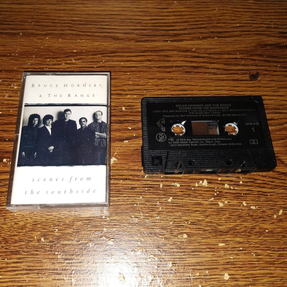 Bruce Hornsby And The Range -Scenes from the Southside on cassette (RCA, 1988)